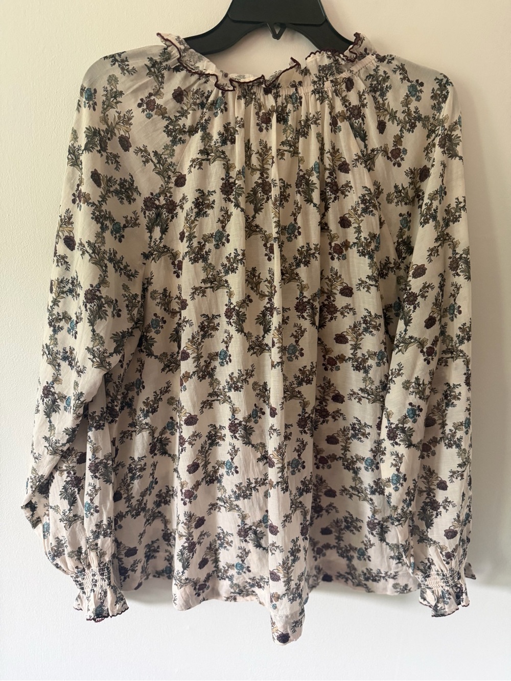Baybala Harper Top Harvest Toile Floral Blouse Size L Like New - Picture 4 of 5